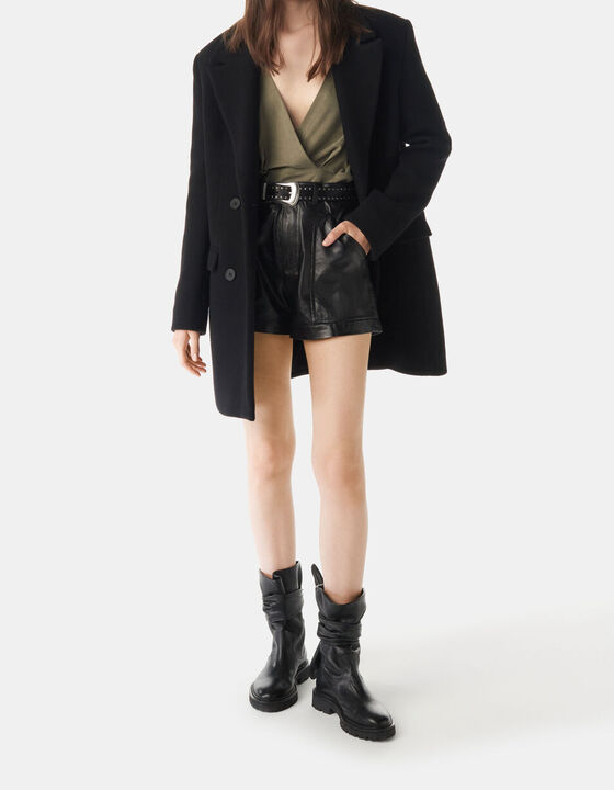 MOLLER LEATHER SHORTS
